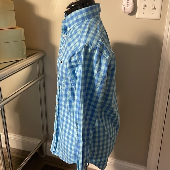 Vineyard Vines mens blue plaid button down small - Picture 3 of 5